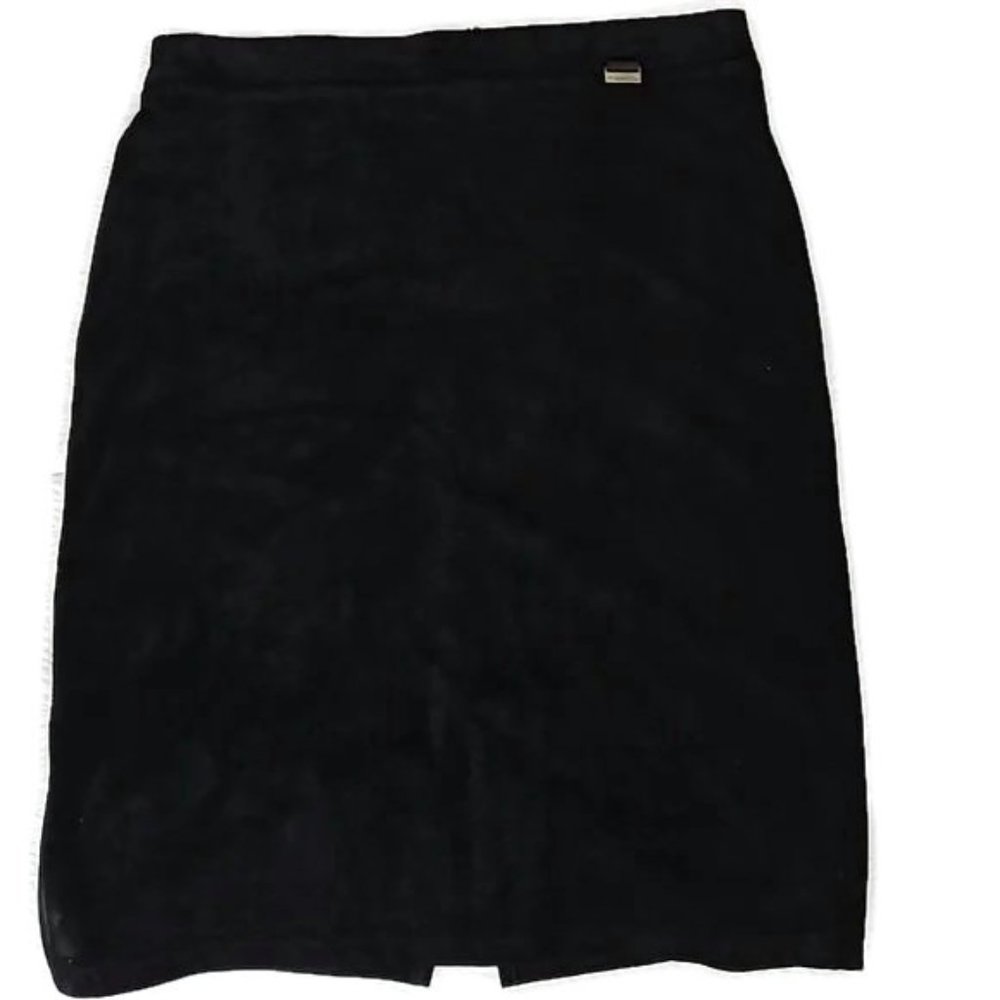 Calvin Klein suede look pencil skirt